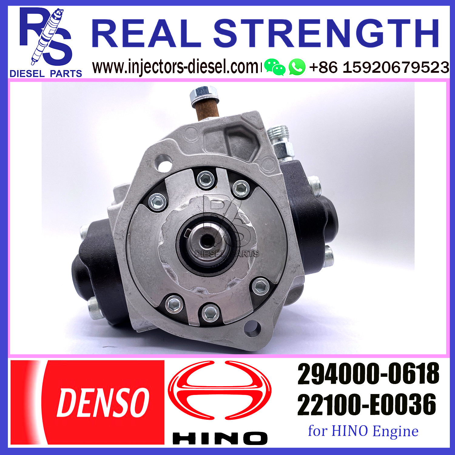 DENSO pump Fuel Injection Pump 294000-0610/22100-E0030/294000-0617/294000-0618 for Kobelco Sk200-8 Excavator HINO J05e