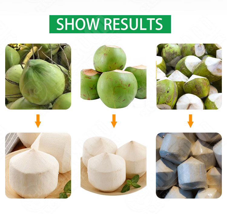 Green Coconut Skin Peeler Automatic Skin Remove Machine Automatic Coconut Peeling Machine