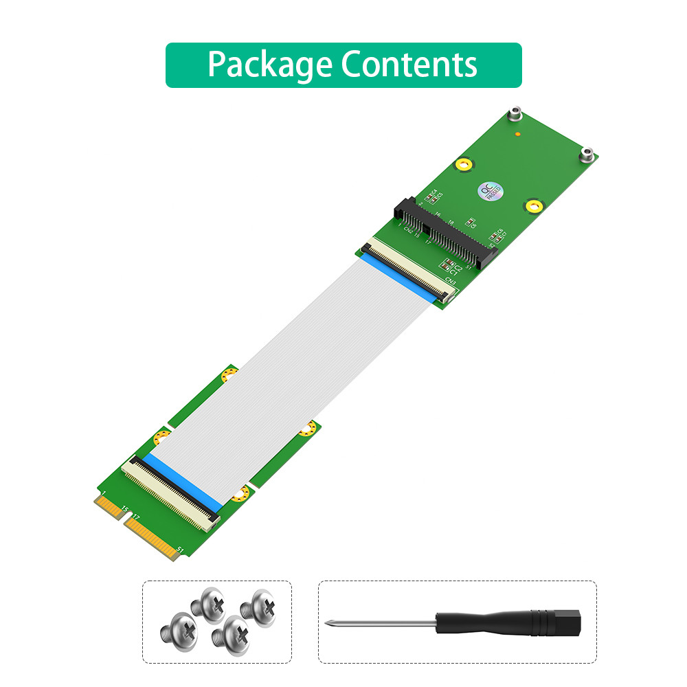 Mini PCI-E MSATA SSD Extension Cable Adapter 2 In 1 Combo