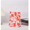Buy cheap Red 80gsm Kraft Paper Gift Bags Love Heart Printed Paper Goodie Bags With from wholesalers