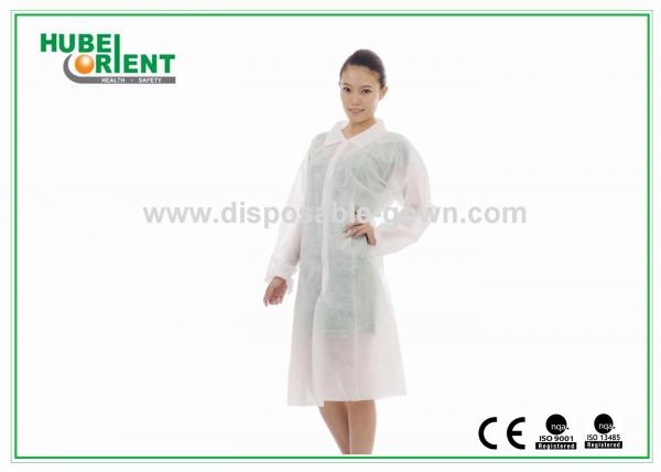 PP Disposable Lab Coats/Custom Disposable Lab coat Protective With Snap For prevent pollution