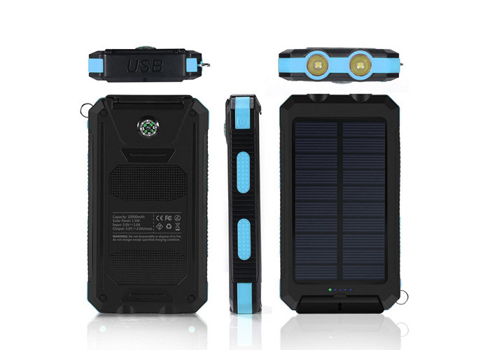 Universal Solar Charger Power Bank 10000Mah Waterproof For Smartphone