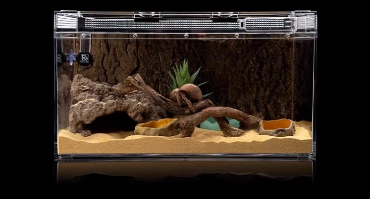 3D Simulated Stone Reptile Rock Hide Frogs And Spider Reptile Rock Hide Cave