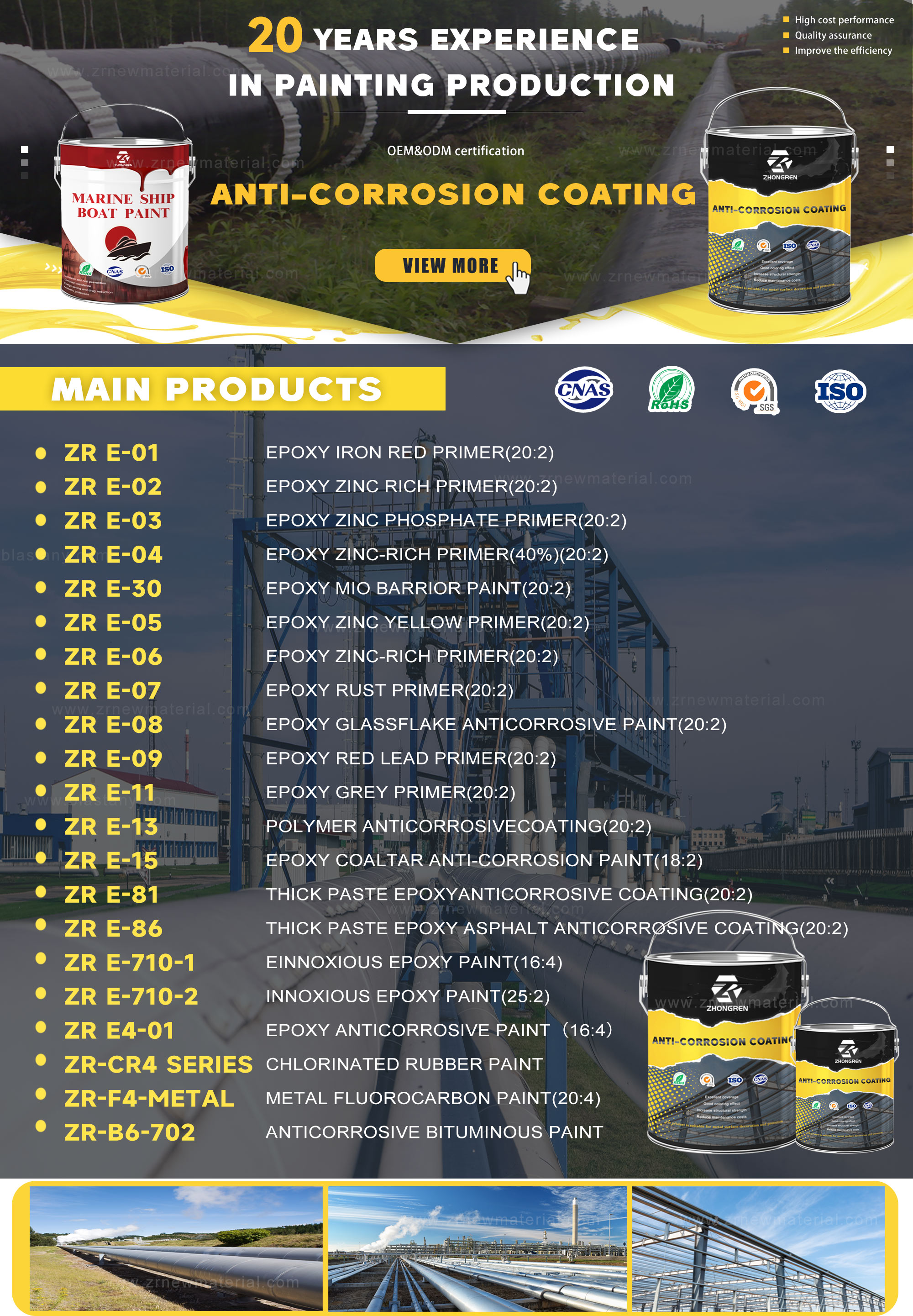 Oxidation Resistant Antifouling Boat Paint Customized Colors And Brush Application