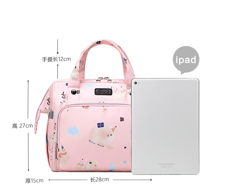 Fashion Large Maternity Multifunctional Diaper Bag Waterproof Travel Shoulder Handbag for Mom