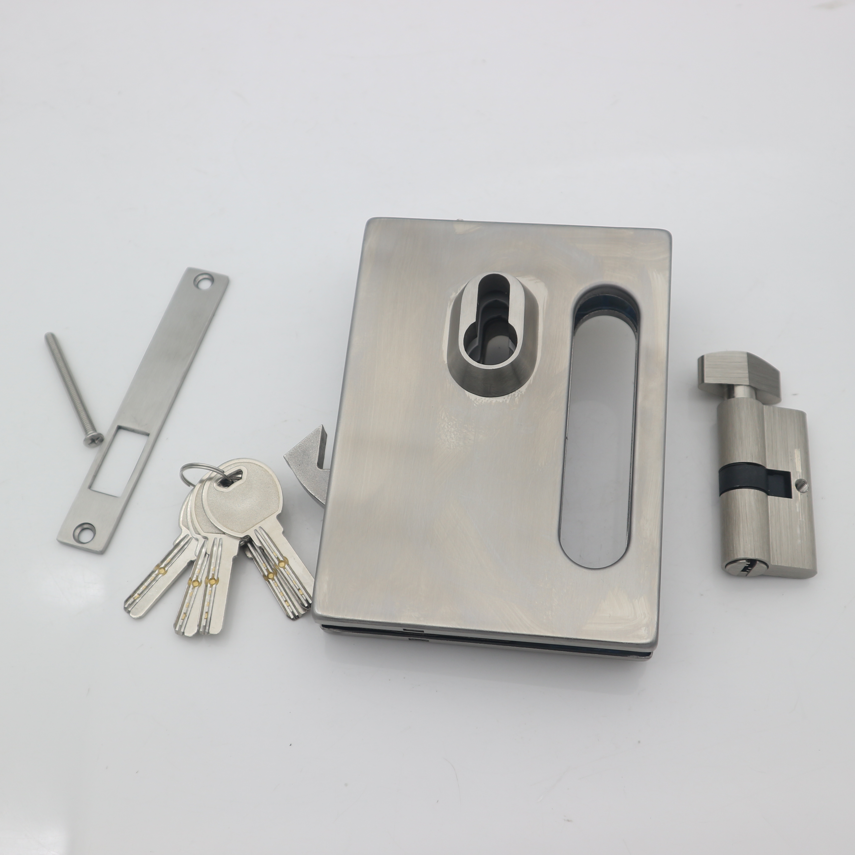 Design Folding Glass Barn Door Stainless Sliding System for Normal Finish Satin/Polish