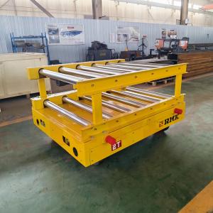 Buy cheap Automatic Electric Rail Transfer Cart With Roller Conveyor product