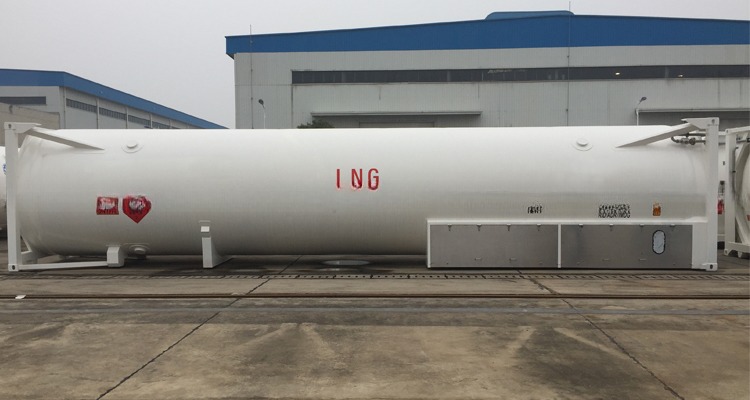 45 m3 ISO UN T75 Cryogenic 40ft Tank Container for LNG Liquid Oxygen Carbon Dioxide LIN LOX LAR BV CSC Certified 18Bar