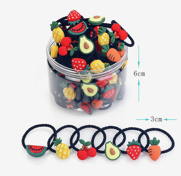 Kids Baby Girl Childrens Hair Set Fruit Hair Tie Animal Headbands 6.5cm