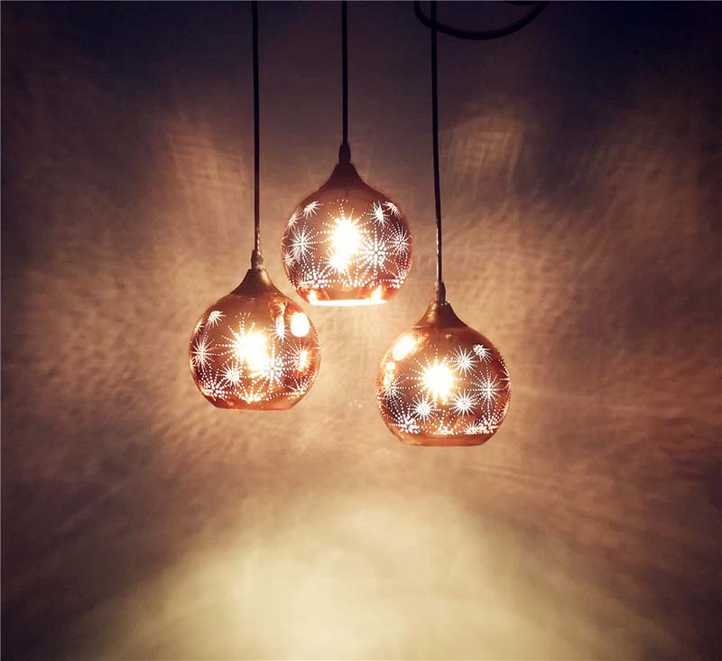 Retro Carving Hollow out Pendant lights Home Living Bedroom Kitchen E27 ball Pendant lights(WH-VP-185)