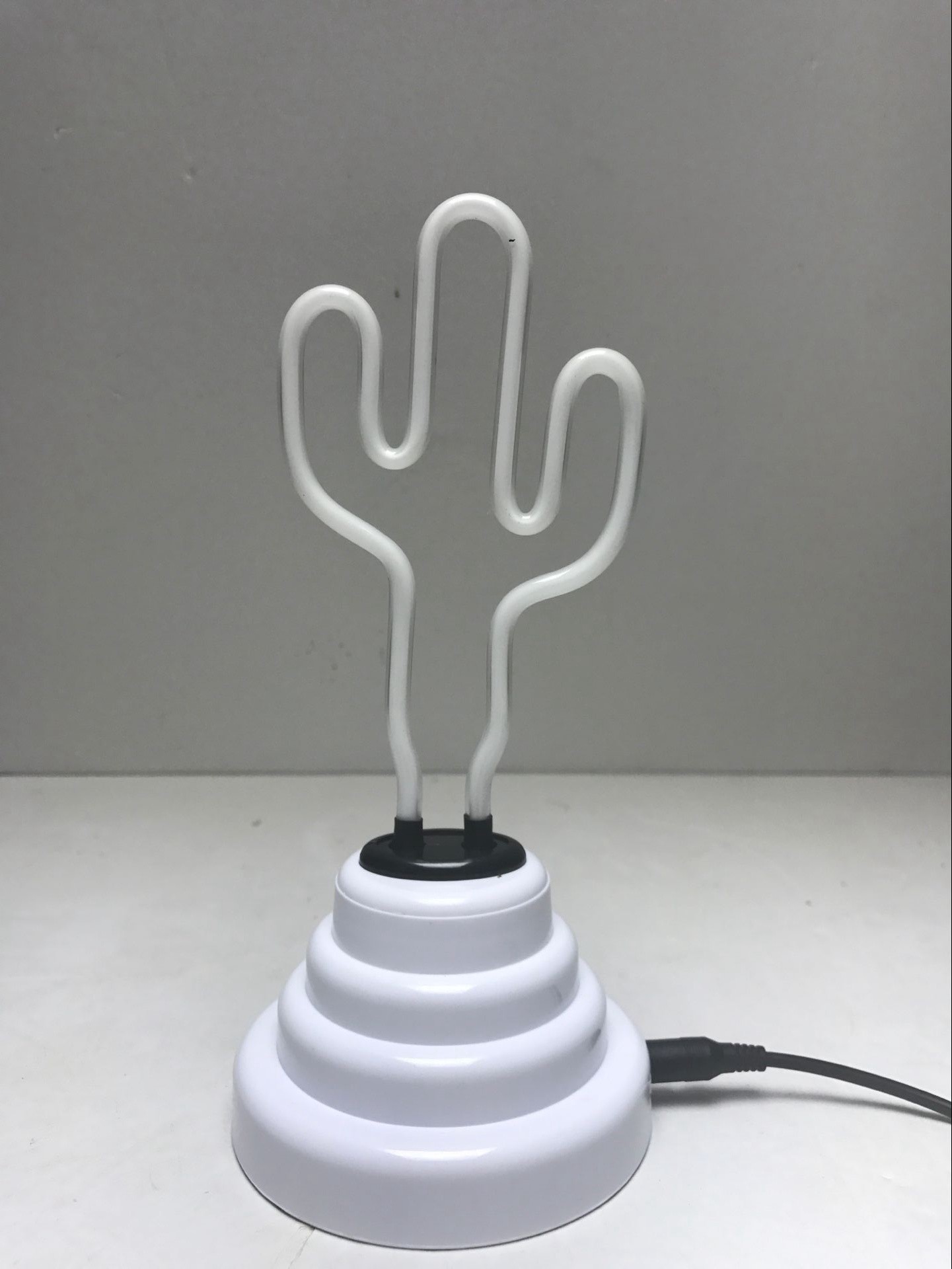 Cactus 5v 60HZ Neon Light Desk Lamp Sculpture Glass 8.5 Kgs Custom