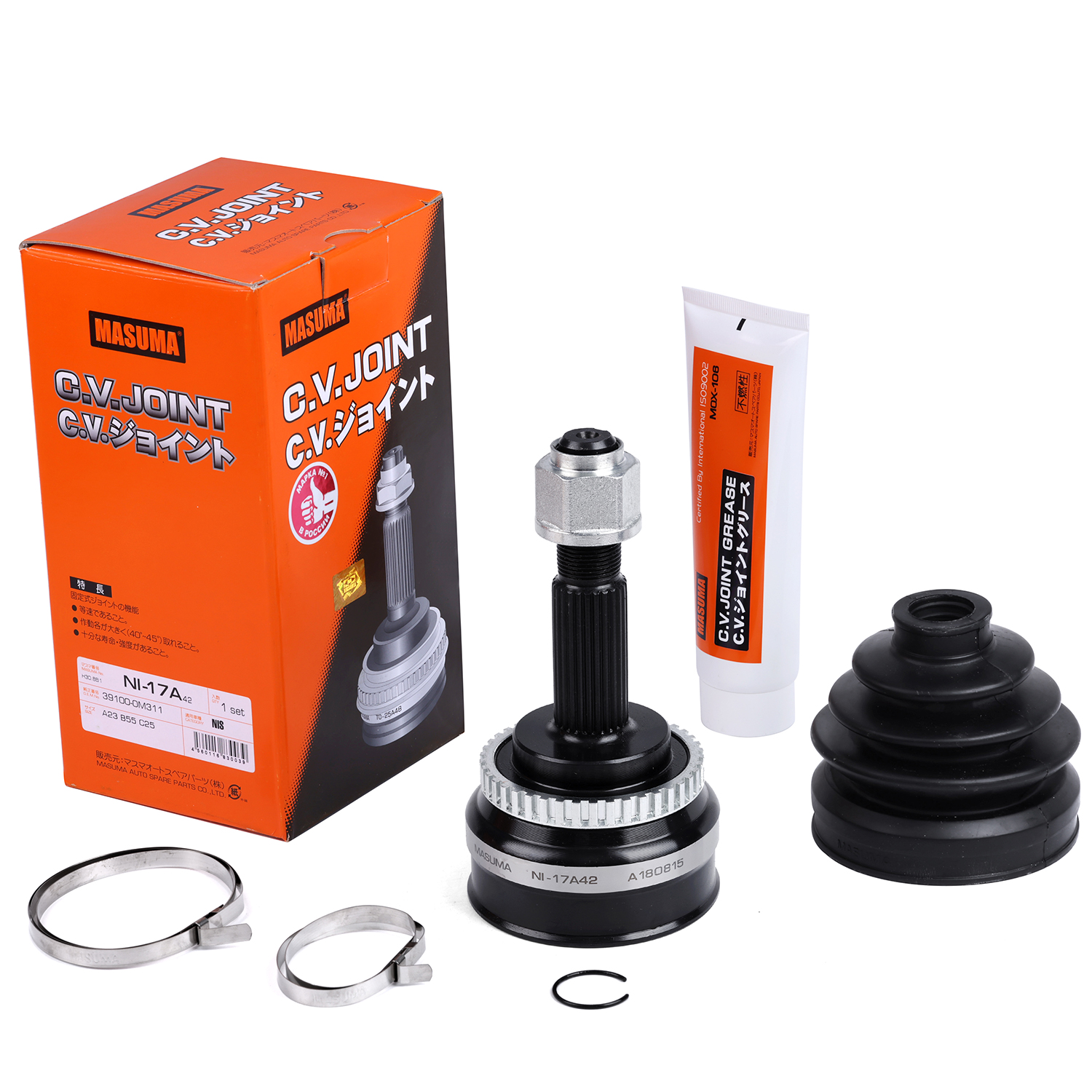 NI-17A42 MASUMA Auto System Transmission System c.v. joints set K24Z4 39211-60Y10 39211-60Y10 39211-8V010 for NISSAN VEY10
