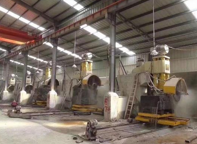 Hydraulic Single Arm Multi Blade Block Cutter Machine with Four Pillar Structure