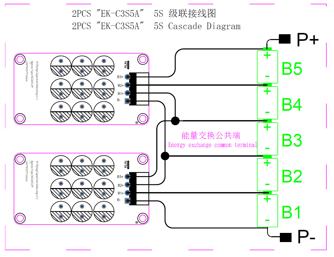 3S 4S 5S 6S 7S 8S 14S 16S 21S 5A Active Balancer Li-ion Lifepo4 LTO Battery Equalizer Energy Transfer