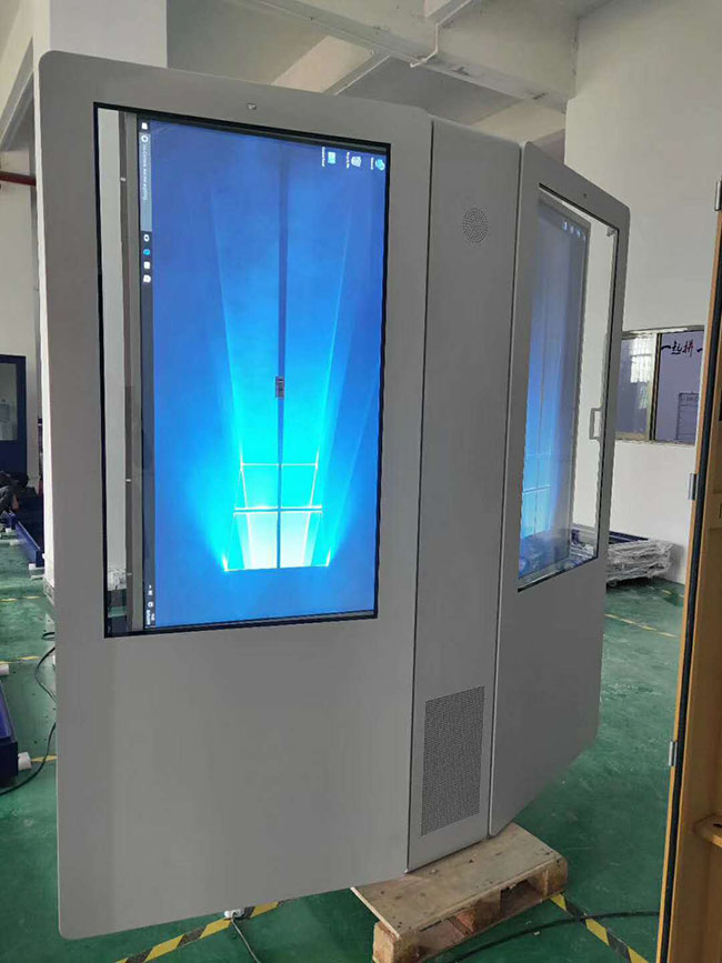 Double Sided Dual Screen Lcd Advertising Outdoor Dual Screen Digital Two Side 5m 5 Inch Outdoor Digital Display Screen