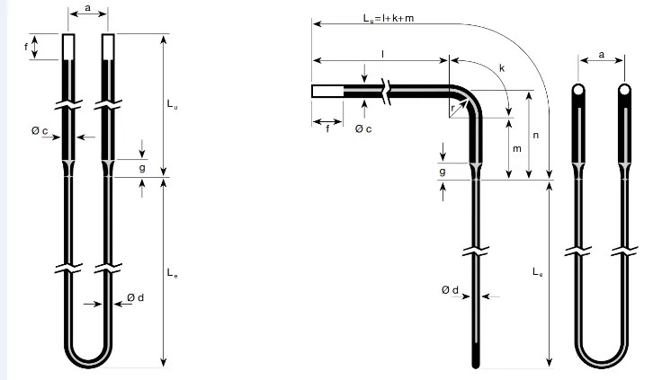 9mm Diameter Electric Furnace Heating Elements Molybdenum Disilicide Testing