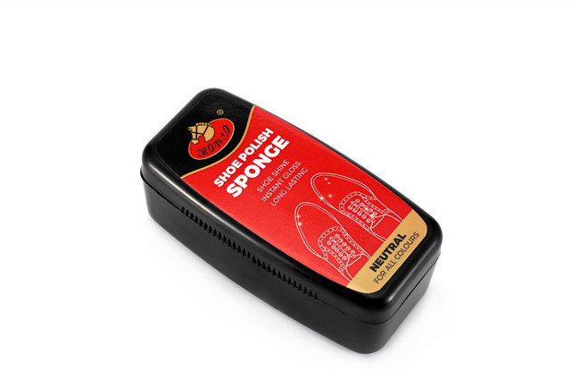 Shoe Shine Sponge Instant Shoe Polish Portable Plastic Can Carton Packaging For Main Market Asia LOGO OEM