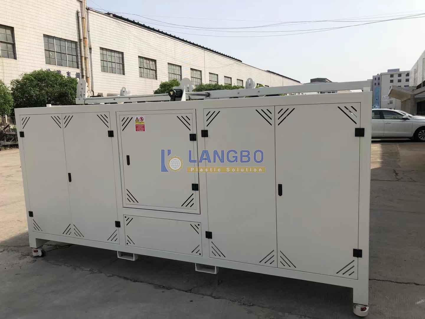 Pipe Coiler with Strapping Machine for PE Large Diameter Pipe Extrusion Machine