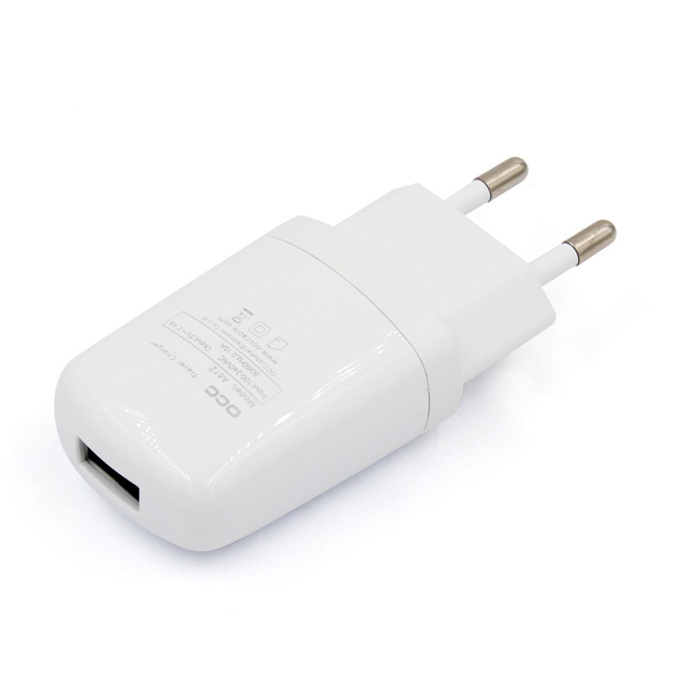 1 Port USB Travel Adapter With Usb Ports , OCC 12W 2.4 Amp Wall Charger