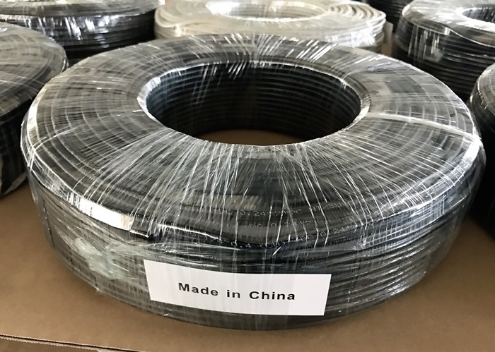 RG174+2C Siamese Video Cable , Siamese Coaxial Cable For CCTV 26AWG CU Monitor Wire