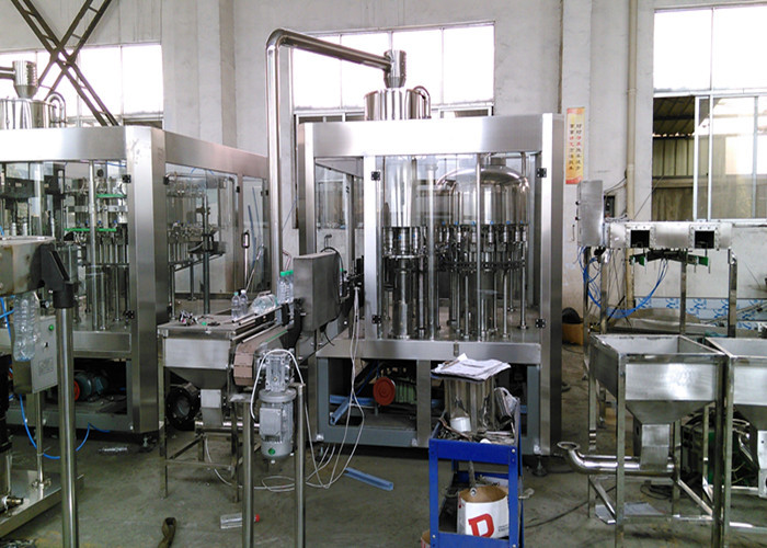 0.5 MPa Air Pressure Glass Water Bottle Filling Machine With Magnetic Powered Cap Device