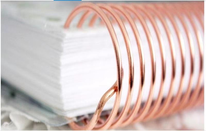 13-80mm Gold-Plated Binding Spiral Coil Suitable For Notebook Desk Calendar