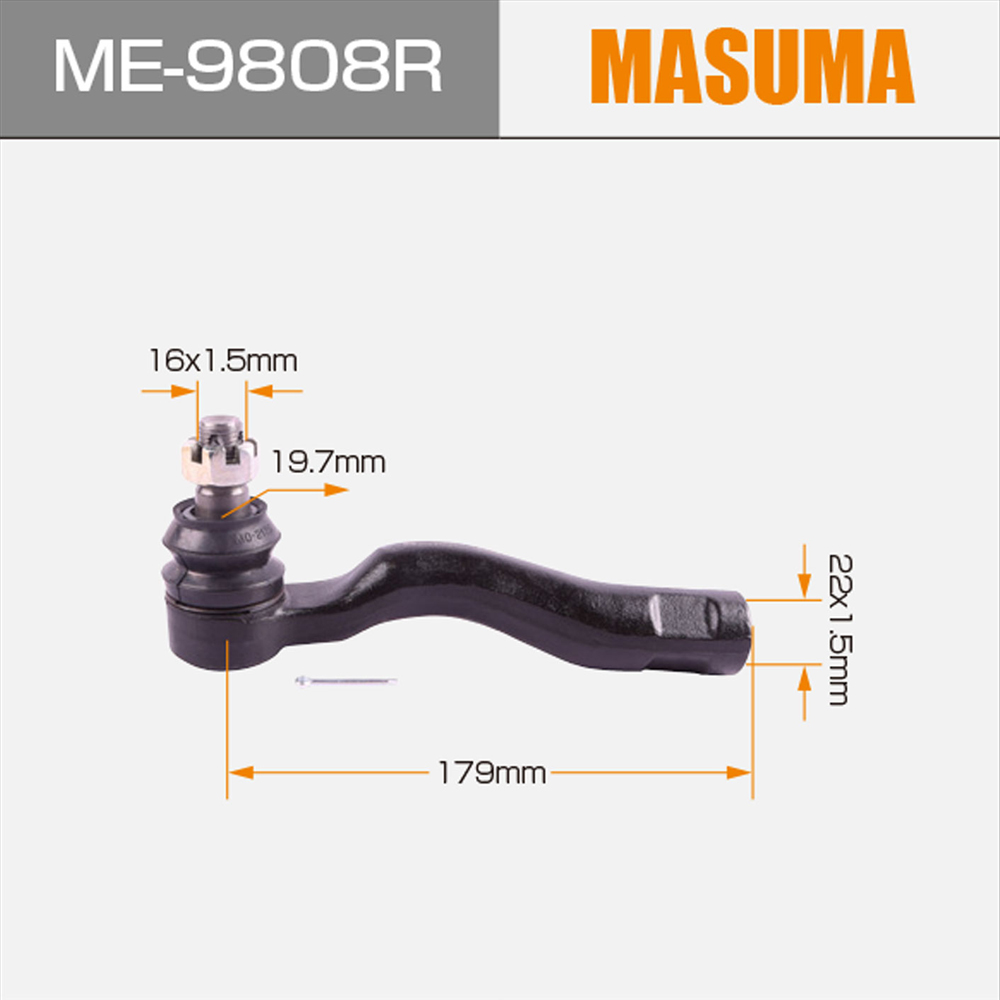 JAPANESE CAR ME-9808R MASUMA Car Accessories tie rod end for LEXUS LX450D VDJ201L