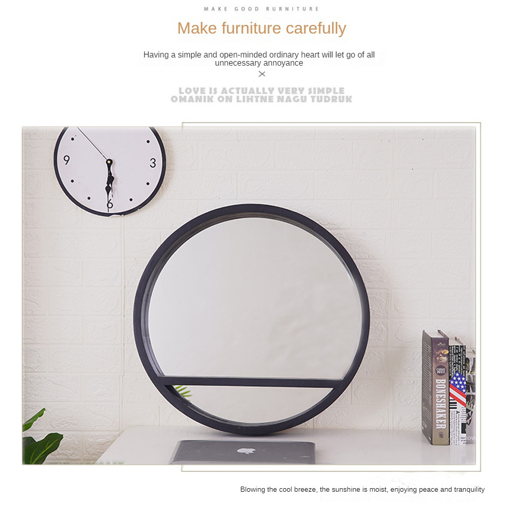 Wood Frame Full Length Antique Bathroom Wall Home Decor Big Stand Mirror for Occasion