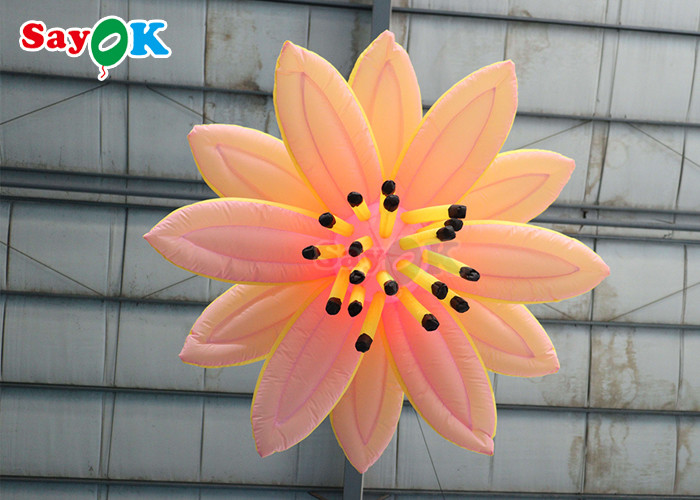 Customized Led Lighted Inflatable Flower Event Stage Party Decoration
