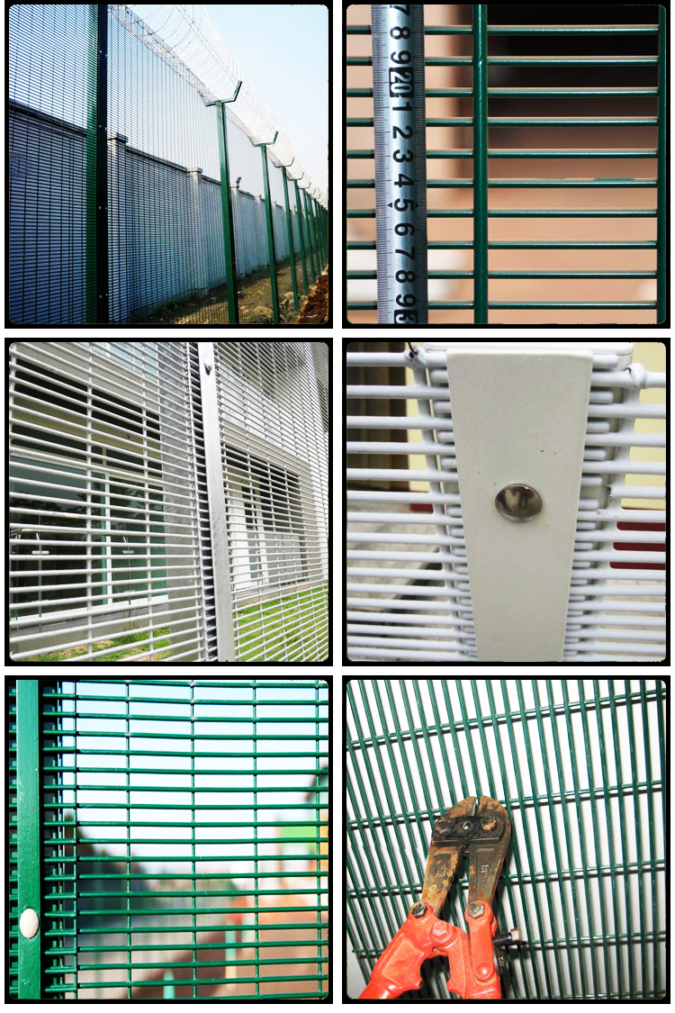358 High Security Fence Has Anti-Climb Fence , Anti-Cut, Corrosion Resistance