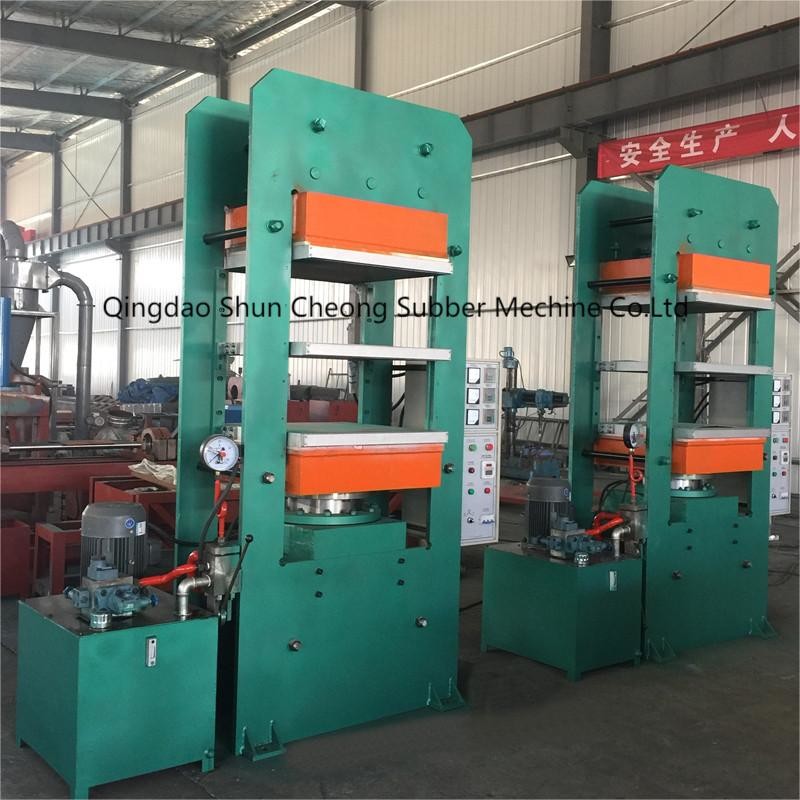 Heating Press Plate Rubber Slab Making Machine With Push-Pull Device