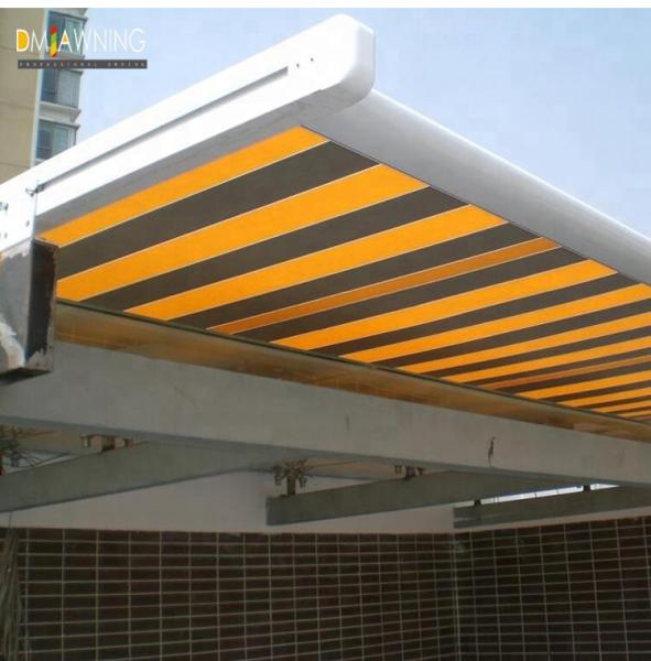 Black Louvered Roof Pergola Conservatory Remote Control Awning
