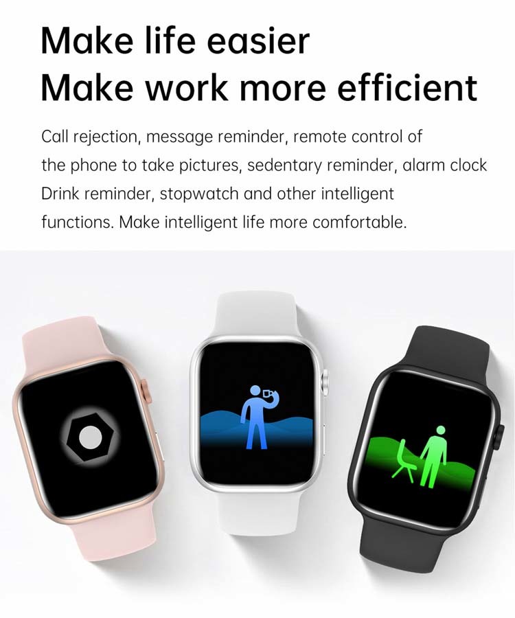Womens Series 7 Popglory Programmable Smart Watch For Iphone 230mAh