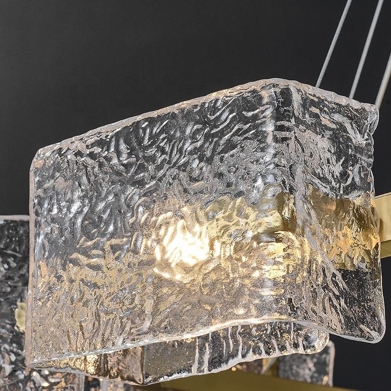 3000k 6000k Modern Designer Decorative Glass Pendant Lights Water Ripple Style