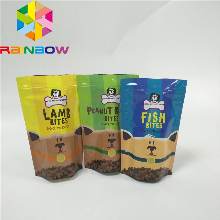 Organic Dog Biscuits Pet Food Pouch Gravure Printed Film Laminated