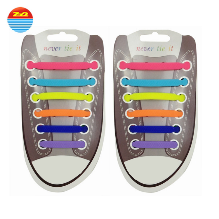 60mm*16 No Tie Silicone Shoelaces Easy To Clean Safe And Durable Velcro Band Like Design