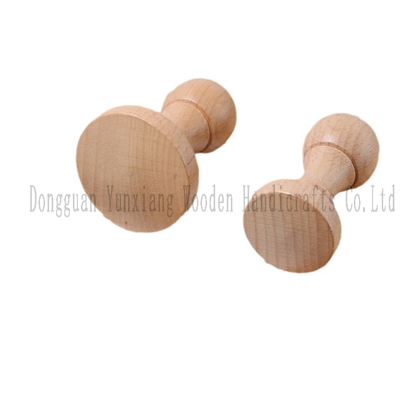 Wooden Stamp Wood Round Handle, Wooden Knobs Stamp Mounts Drawer Pulls for Stamp Making DIY Crafting