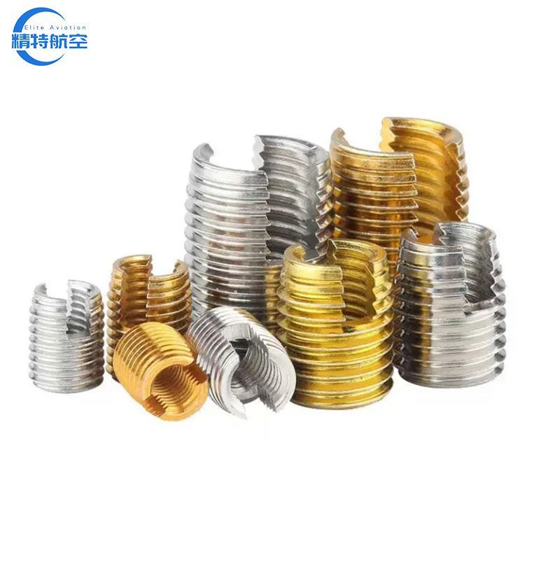 Unc/Unf with 3 Cutting Holes Wire Sleeves Screw Nut Threaded Inserts for Automotive Rail Vehicle Industry