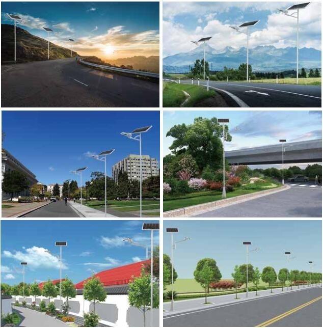 Energy Saving Integrated Solar Street Light With Inbuilt Battery / Solar Panel