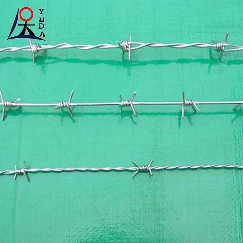 14 Gauge PVC Coated Barbed Wire Galvanized Decorative Barbed Wire Roll