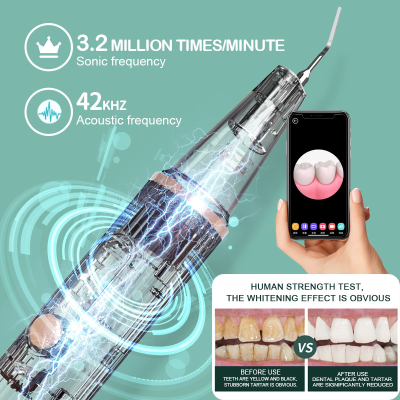 Wifi Visible Plaque Remover Ultrasonic Electric Tooth Cleaner With Camera Dental Calculus Removal