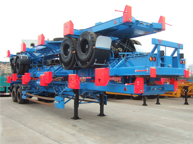 Terminal Container Semi Trailer / Deliver Container Skeleton Trailer