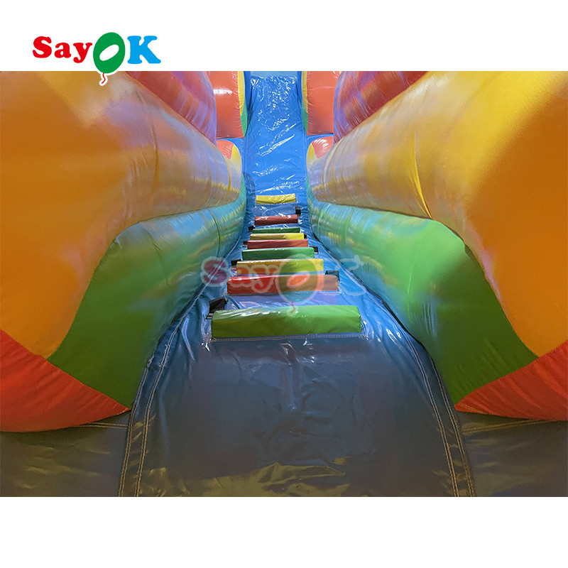 Outdoor Inflatable Slide Simple PVC Inflatable Bouncer Slide Blow Up Commercial Slide With Pond For Kids