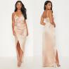 Buy cheap 2019 New Arrivals Women Casual Petite Champagne Satin Maxi Dress And Sexy from wholesalers