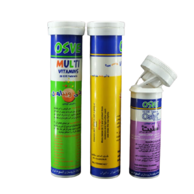 24*104 Mm Size Empty Bottle Pp Custom Color Plastic Effervescent Vitamin Tablet Tube