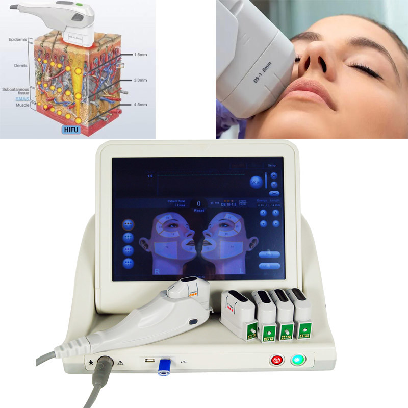 Face Lift HIFU Slimming Machine 1.5mm 3.0mm SMAS Anti Wrinkle