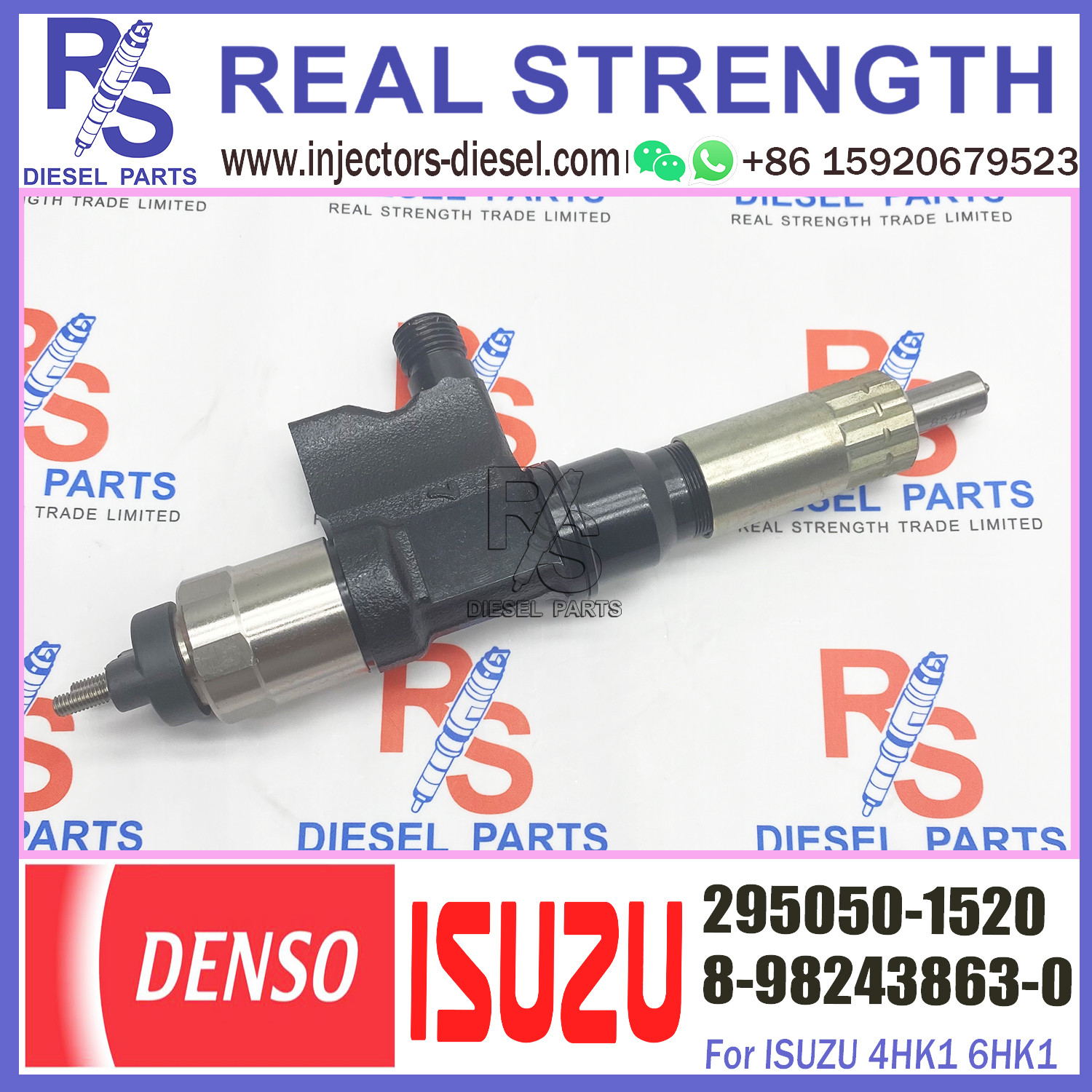 Common Rail Fuel Injector 8-98243863-0 295050-8630 295050-1520 For Engine 4HK1 ZX250-5A