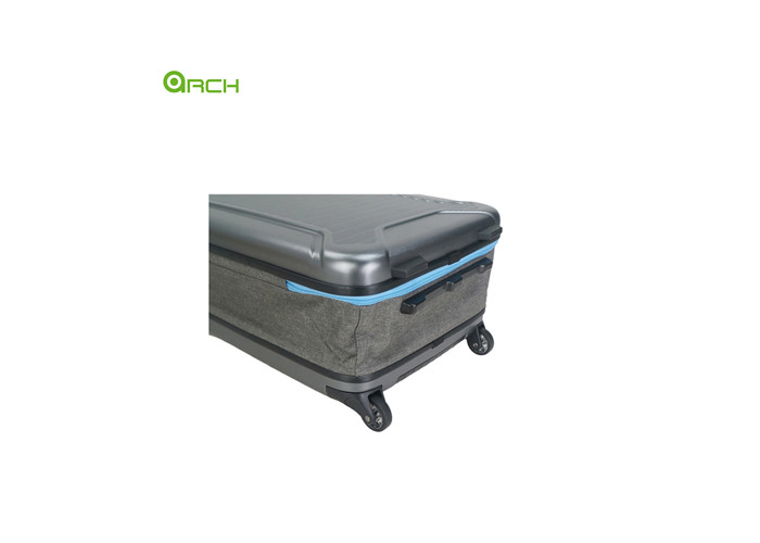 Manufacturer Foldable ABS+PC suitcase Trolley Travel Hard Sided Luggage with Skate wheels