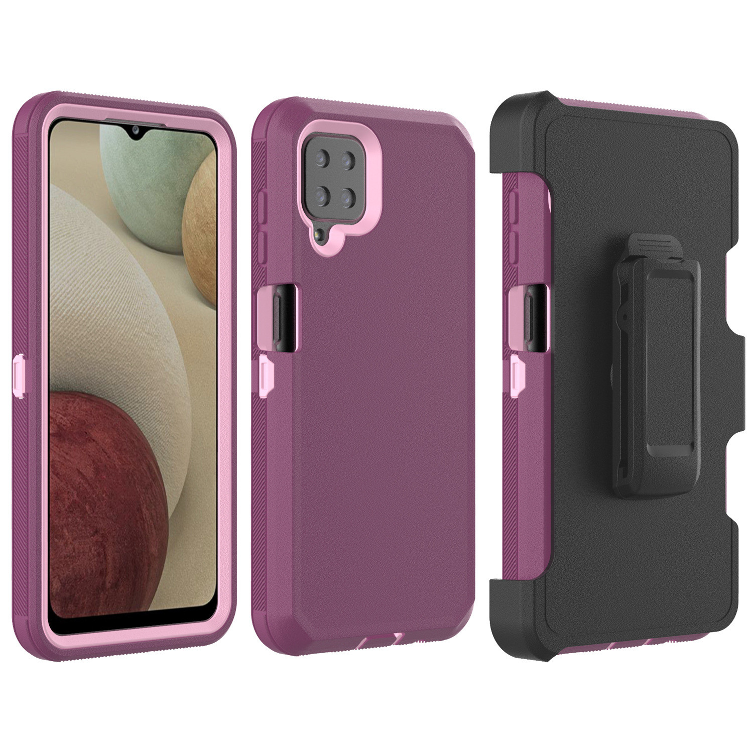 Shock Free Heavy Duty Cell Phone Cases Belt Clip Anti Knock For Samsung Galaxy A12 5G