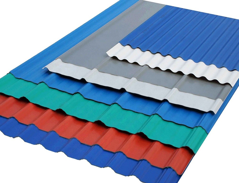 Zinc Coating Building Material 50-180g/M2 Corrugated Steel Roof Sheets